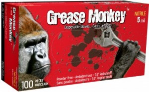grease monkey nitrile gloves - vancouver caro lab