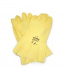 natural latex reuseable gloves - caro lab