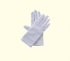 white cotton fabric gloves - carolina laboratories